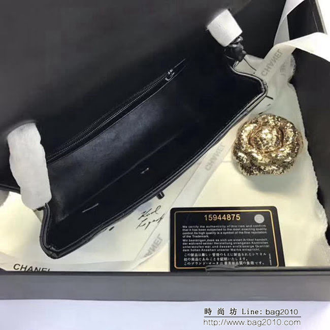 香奈兒CHANEL 升級版V線1115進口小羊皮全新經典單肩斜挎鏈條包 DSC1504